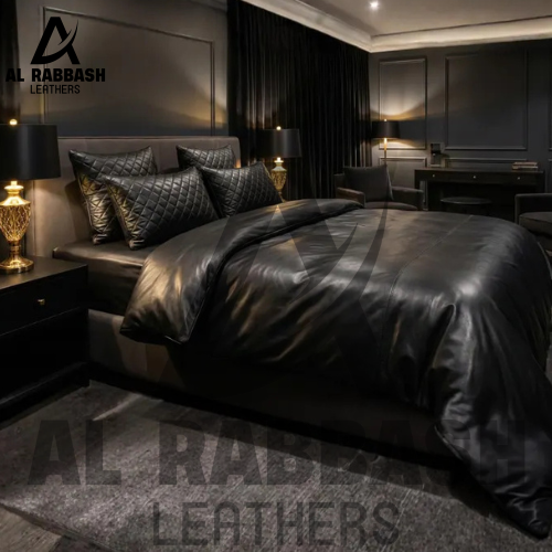 Leather Bedding Set With Pillowes - Image 2
