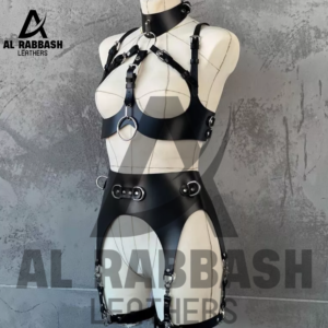 Body Harness BDSM Lingerie – Leather Bondage Corset Full Set