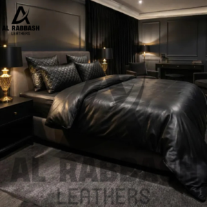 Leather Bedding Set With Pillowes