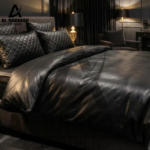 Leather Bedding Set With Pillowes - Image 3