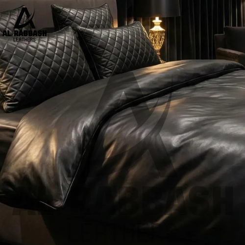 Leather Bedding Set With Pillowes - Image 4