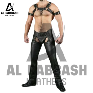 Fetish Wear Leather Chaps for Men