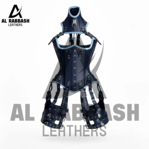 Leather Steel Boned Corset Bodysuit