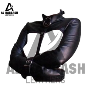 Black Leather Straight Jacket