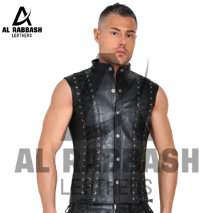 Leather Warrior Sleeveless Top