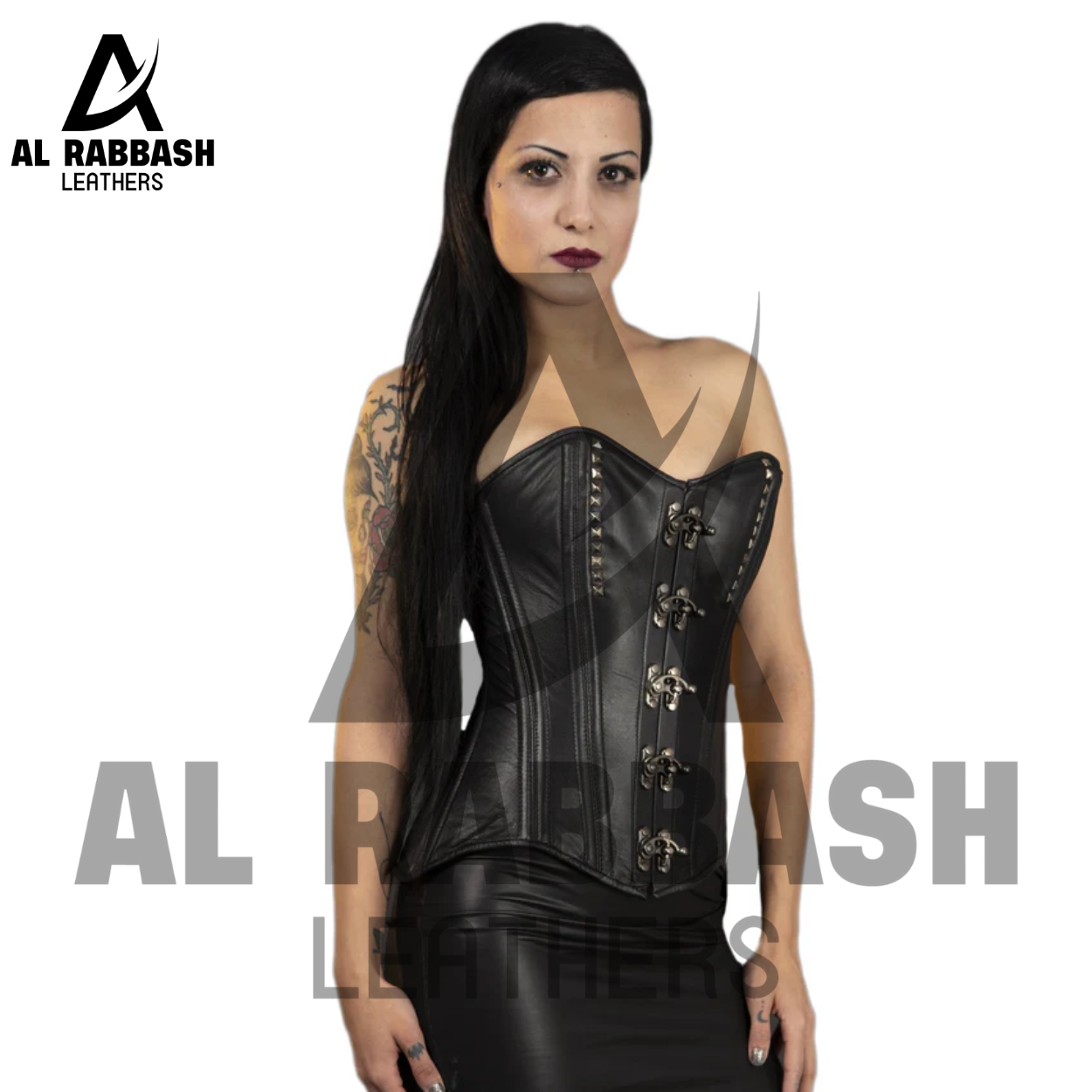 Leather Studded Corset - Image 2