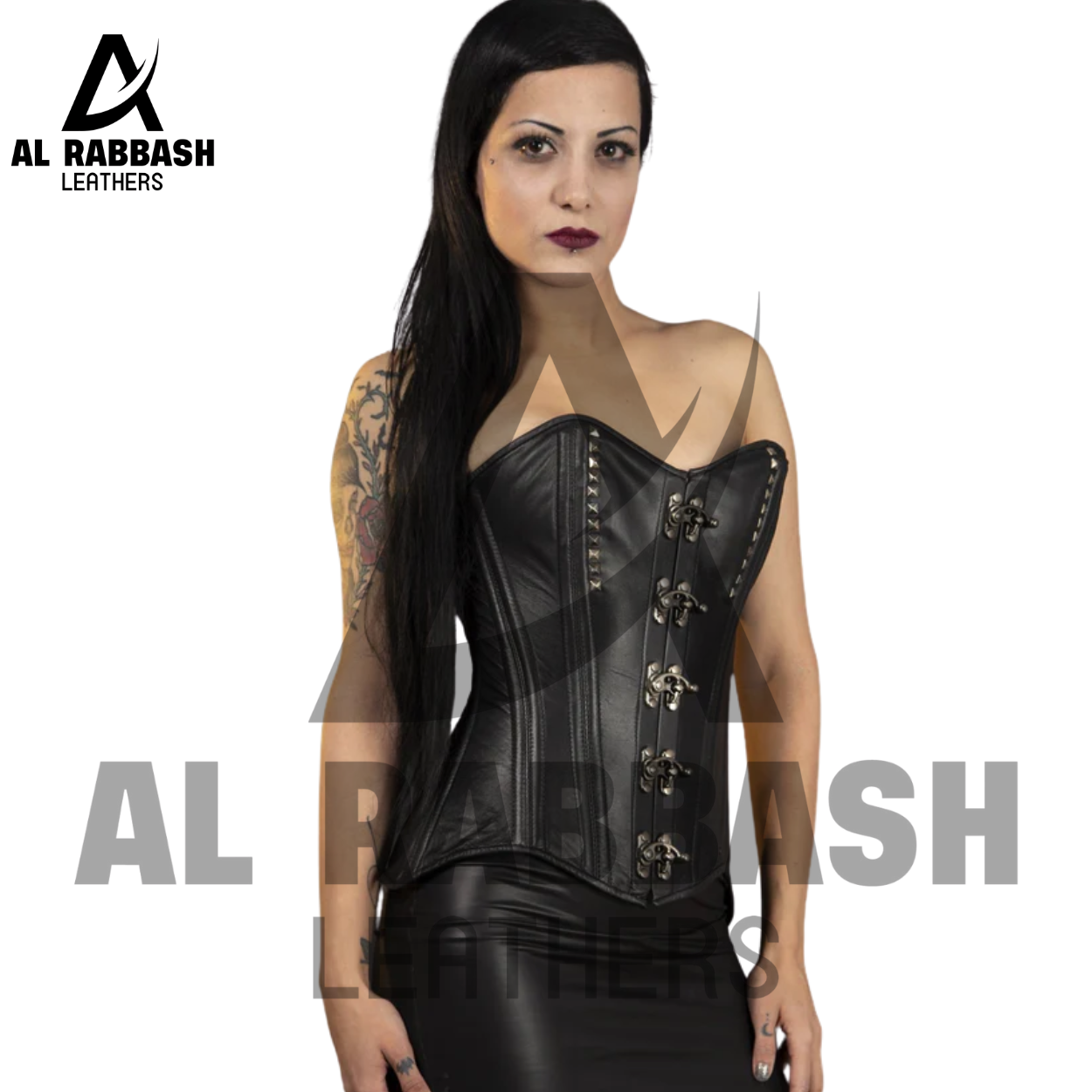 Leather Studded Corset - Image 3