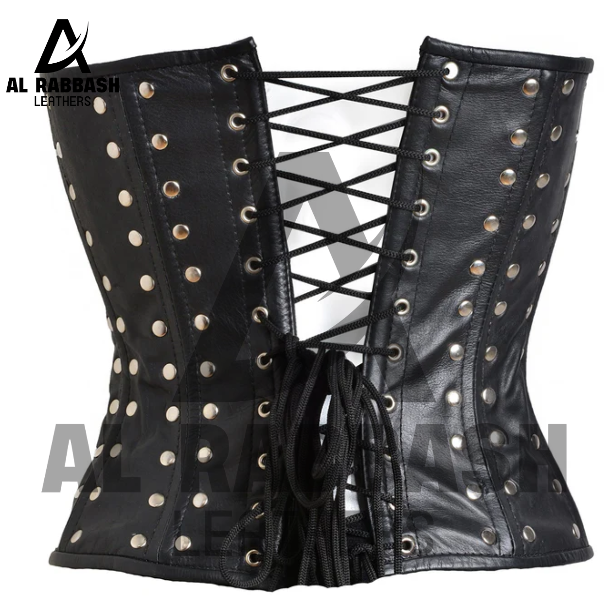 Studded Leather Overbust Corset - Image 7