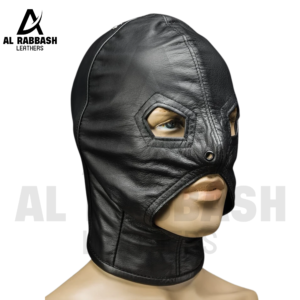 Open Chin Leather Hood