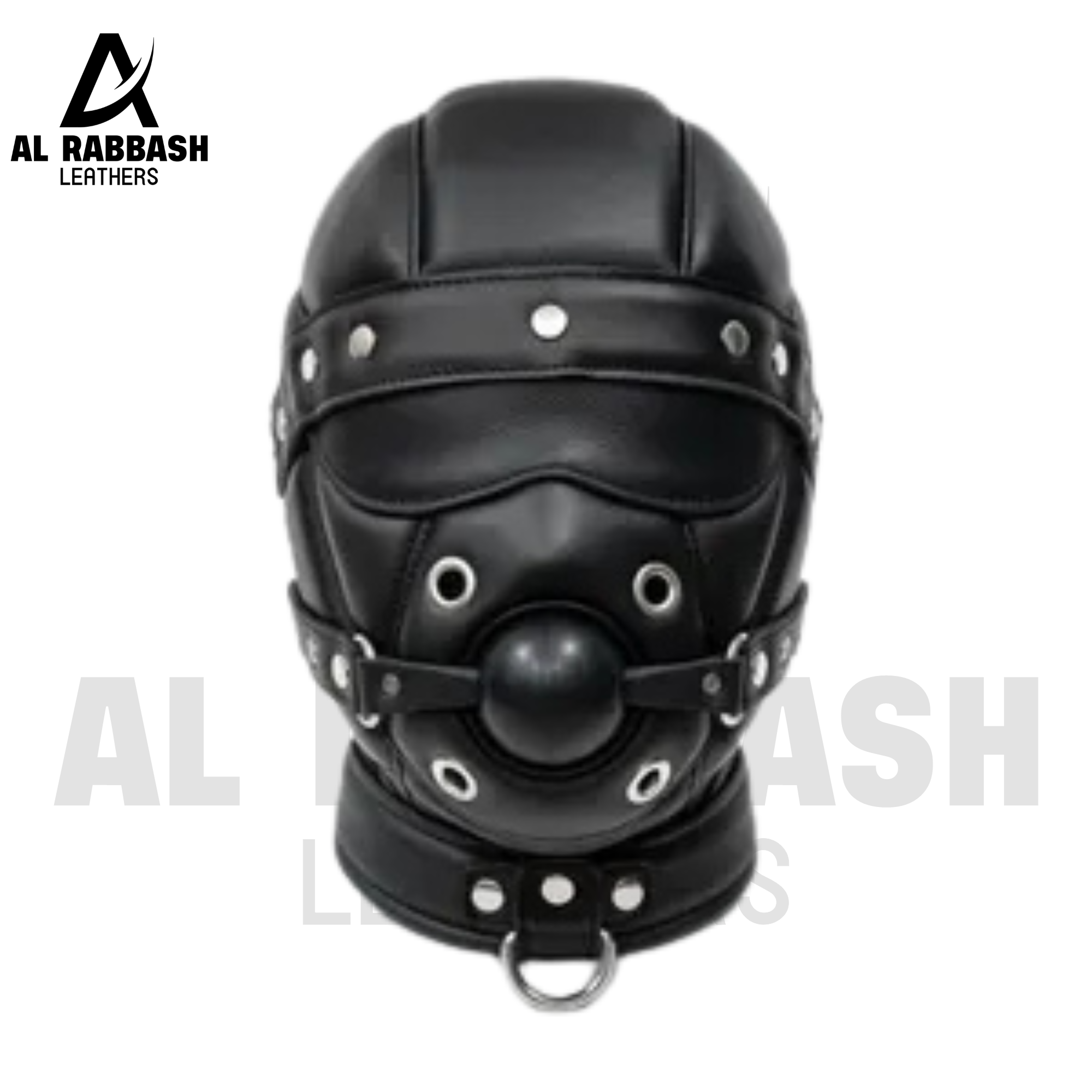 Premium Black Leather Full-Coverage Hood