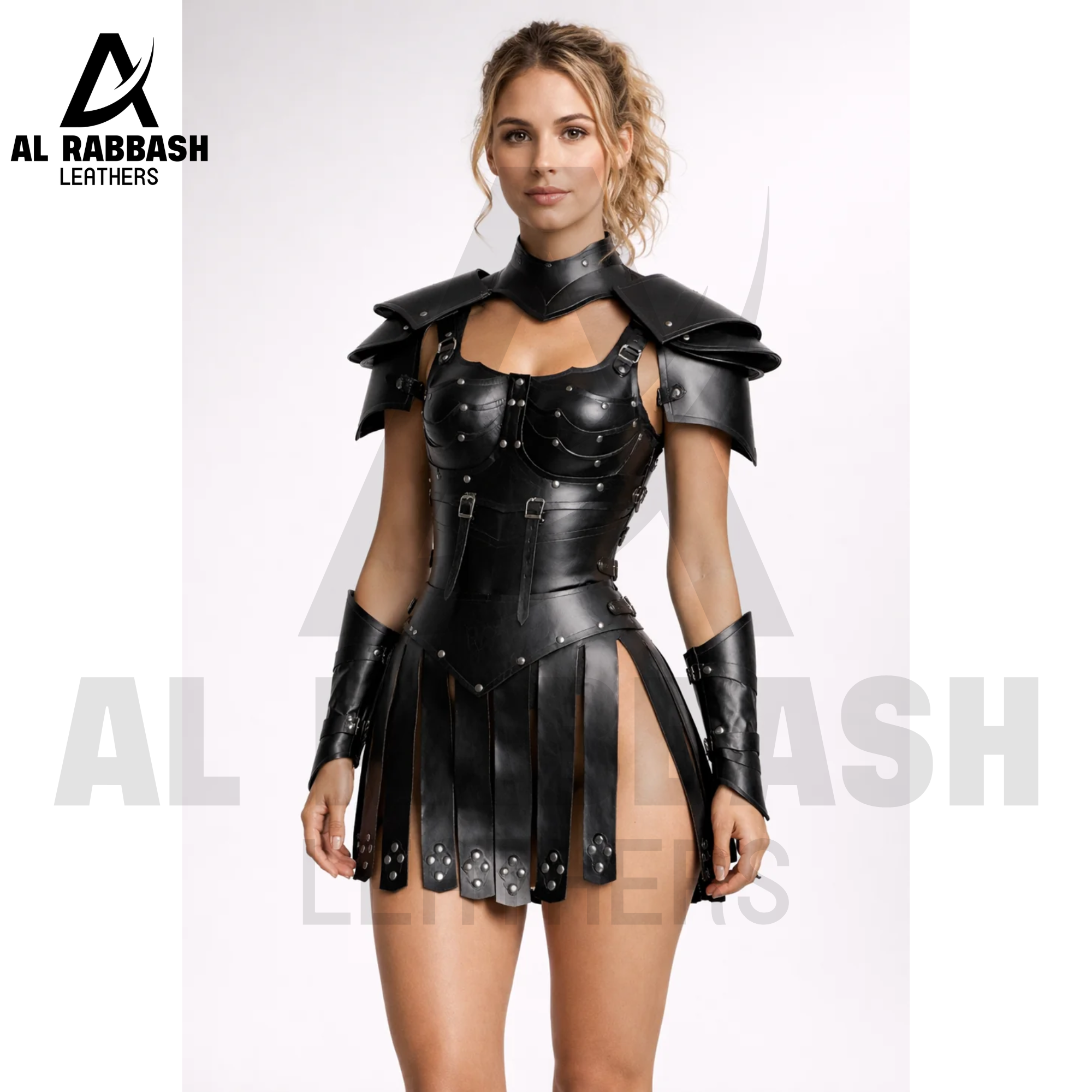 Black Leather Costume Corset